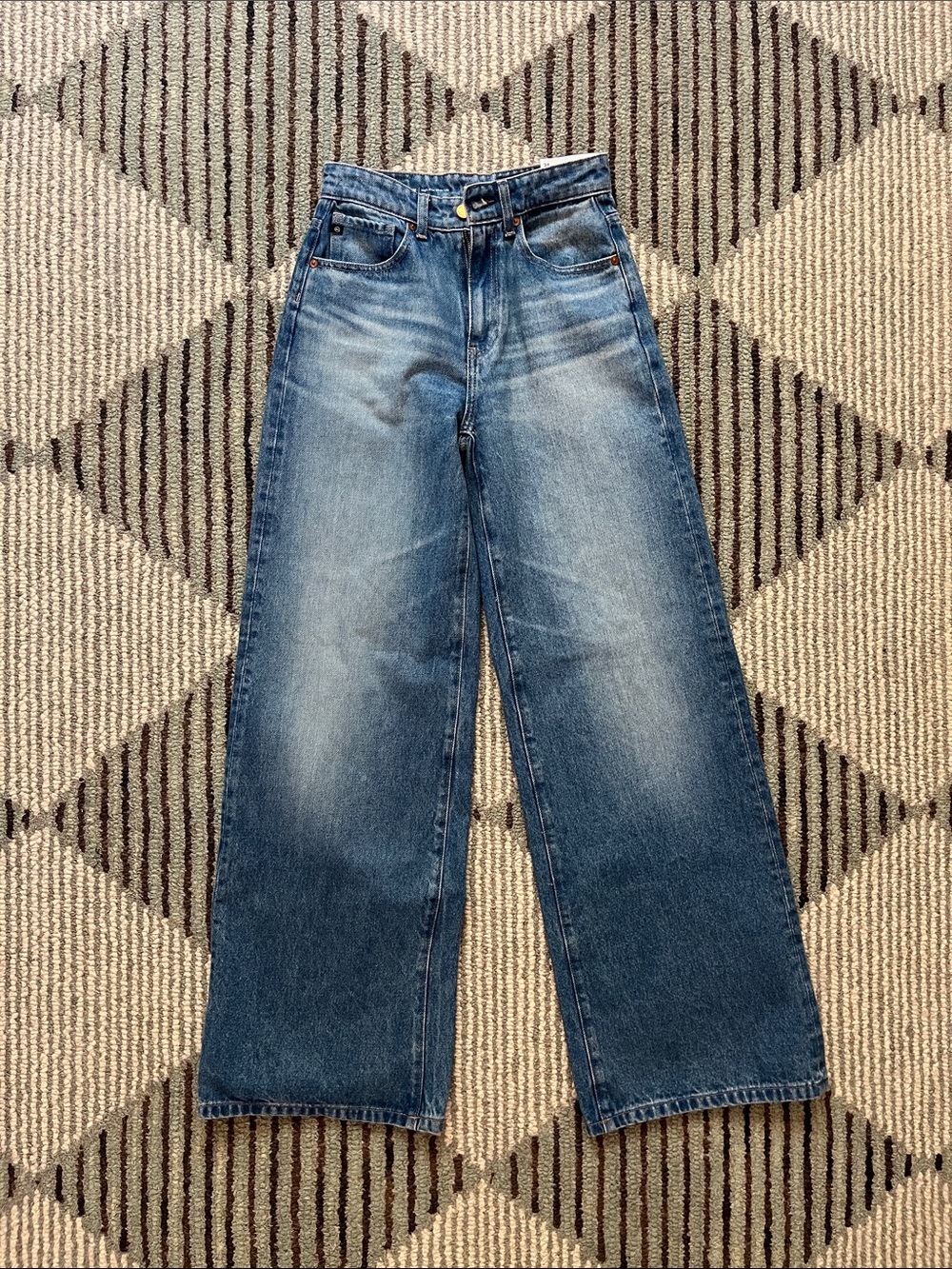AG Deven High Rise Ultra Wide Leg Jeans